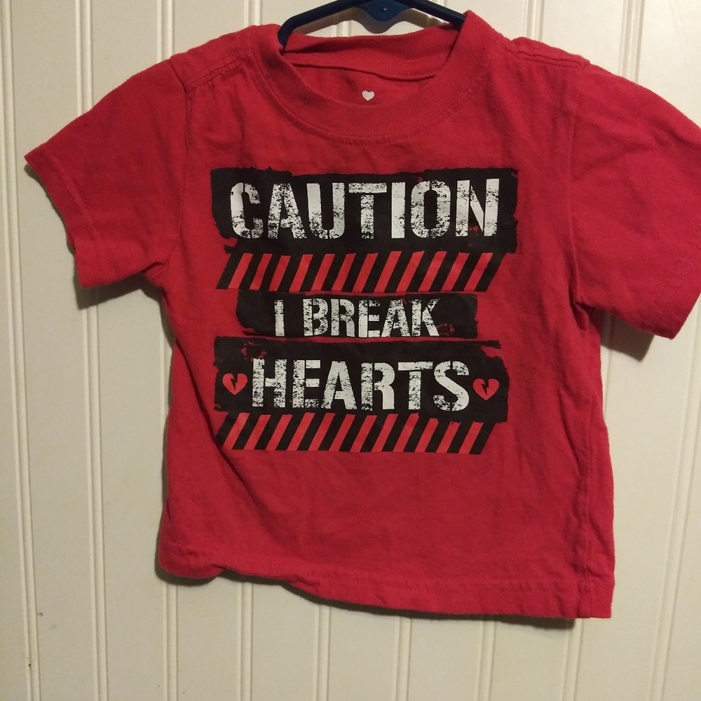 Red graphic tee